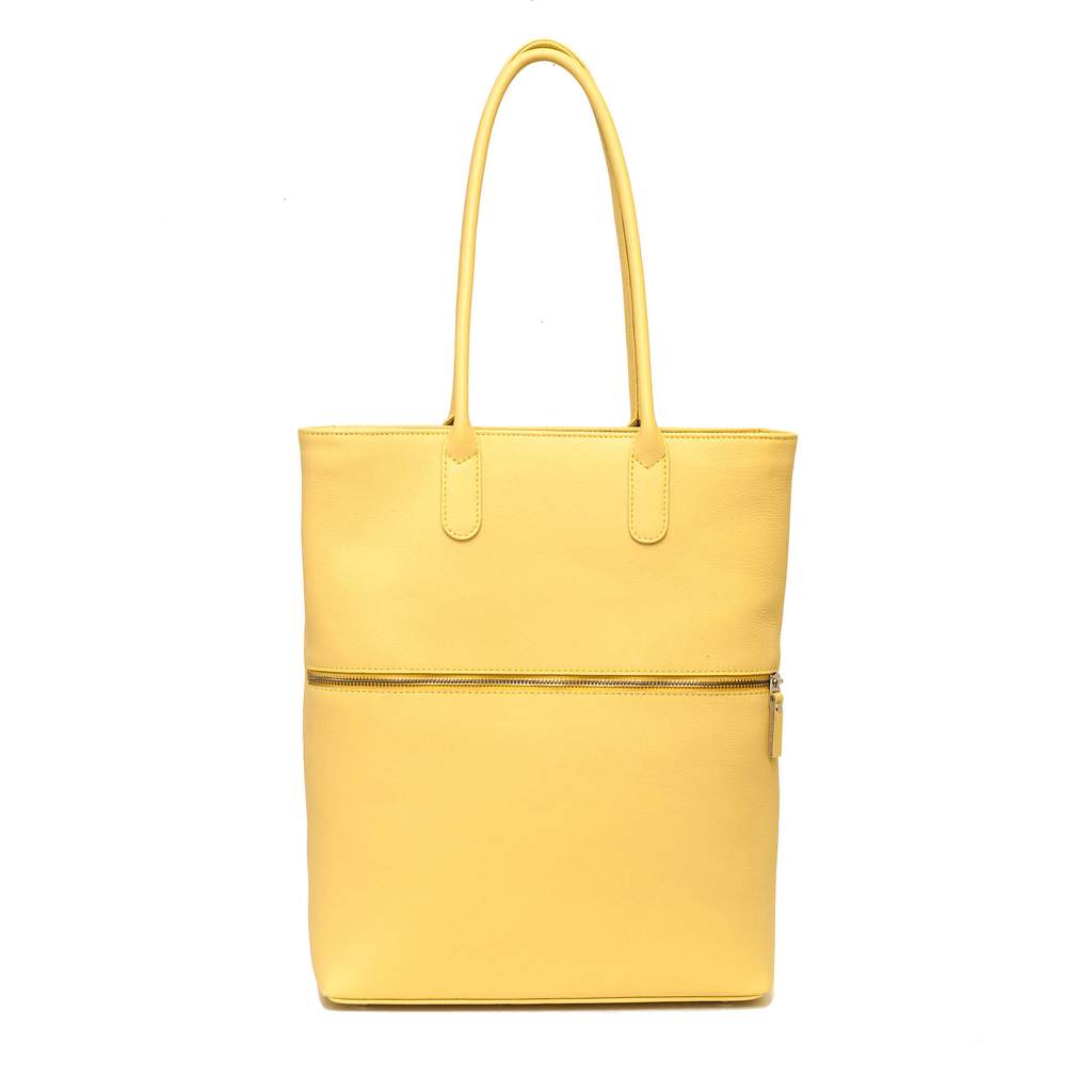 Large leather spring handbag – UnaVita