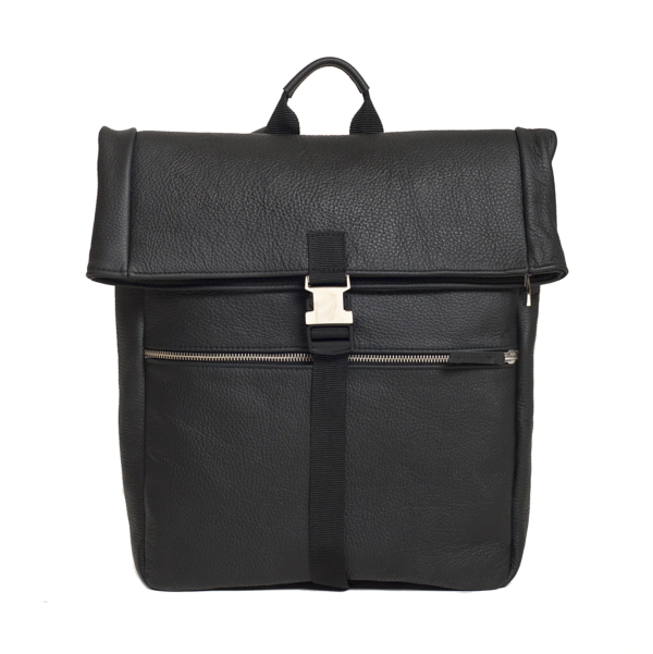 Una Vita Large leather rollup backpack