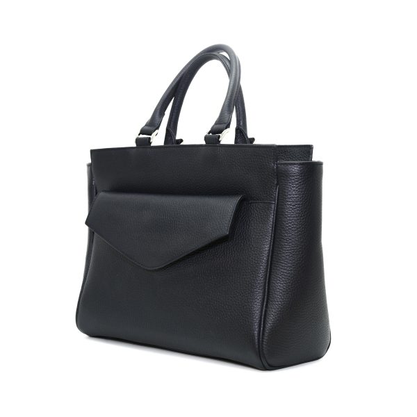 Una Vita leather handbag with big f